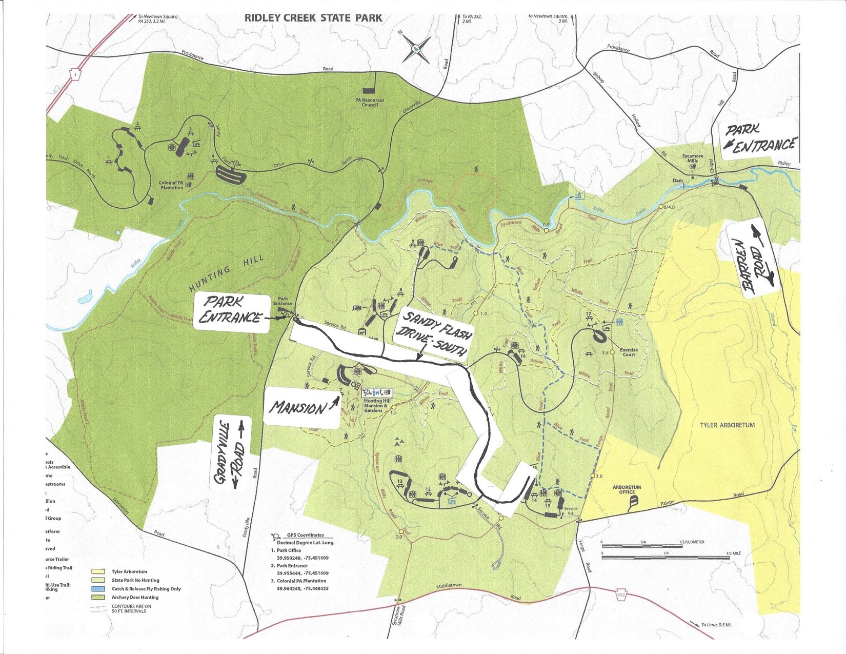 Ridley Creek State Park Trail Map Friends Of Ridley Creek State Park - Home Page